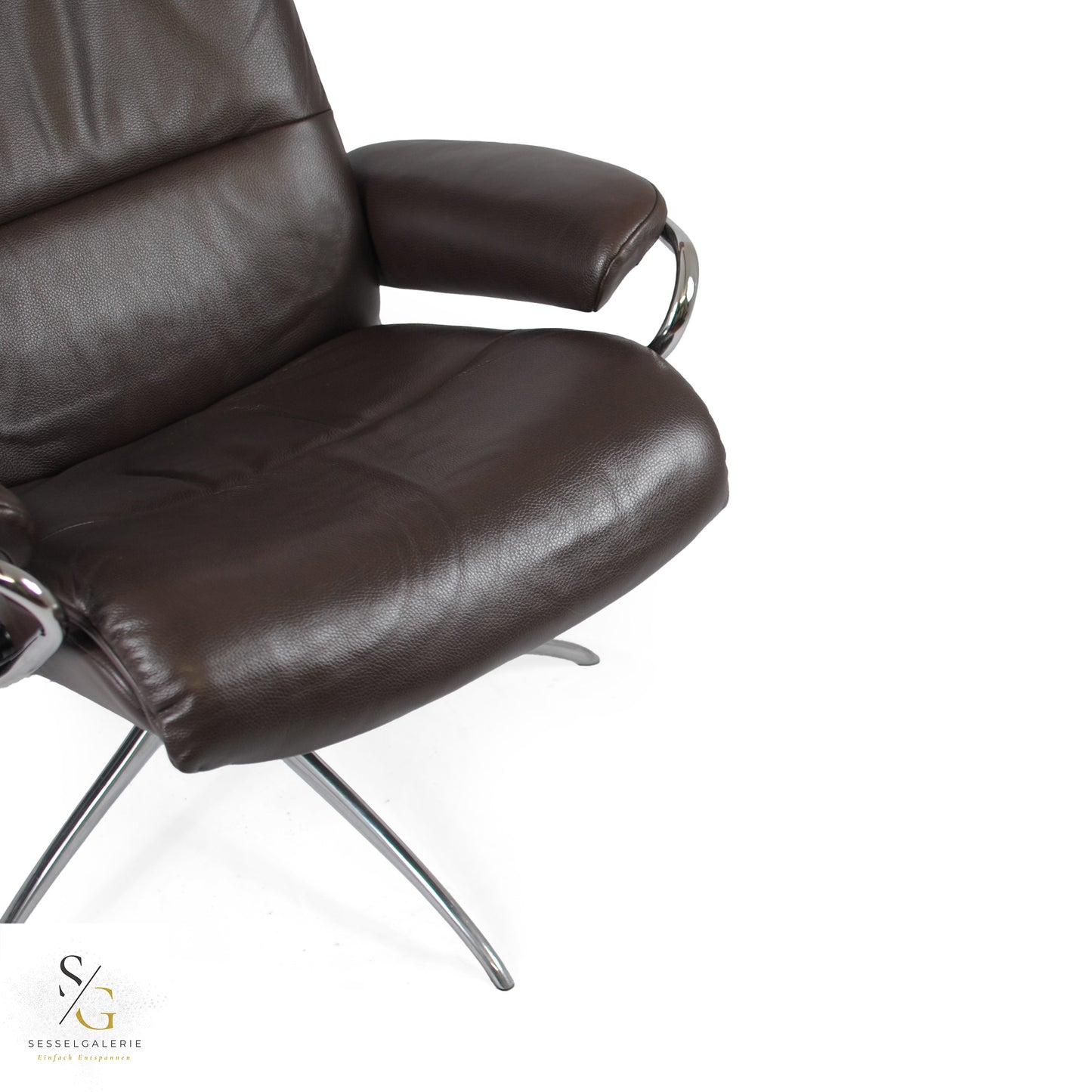 2x Stressless Tokyo (M) mit Kopfstütze Star Base + Hocker