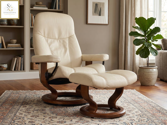 Stressless Consul (M) Classic Base + Hocker