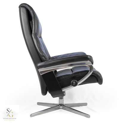 Stressless View (M) Cross Base + Hocker