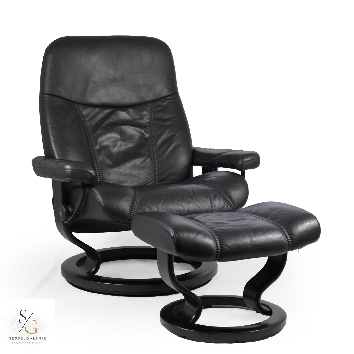 Stressless Consul (L) Classic Base + Hocker