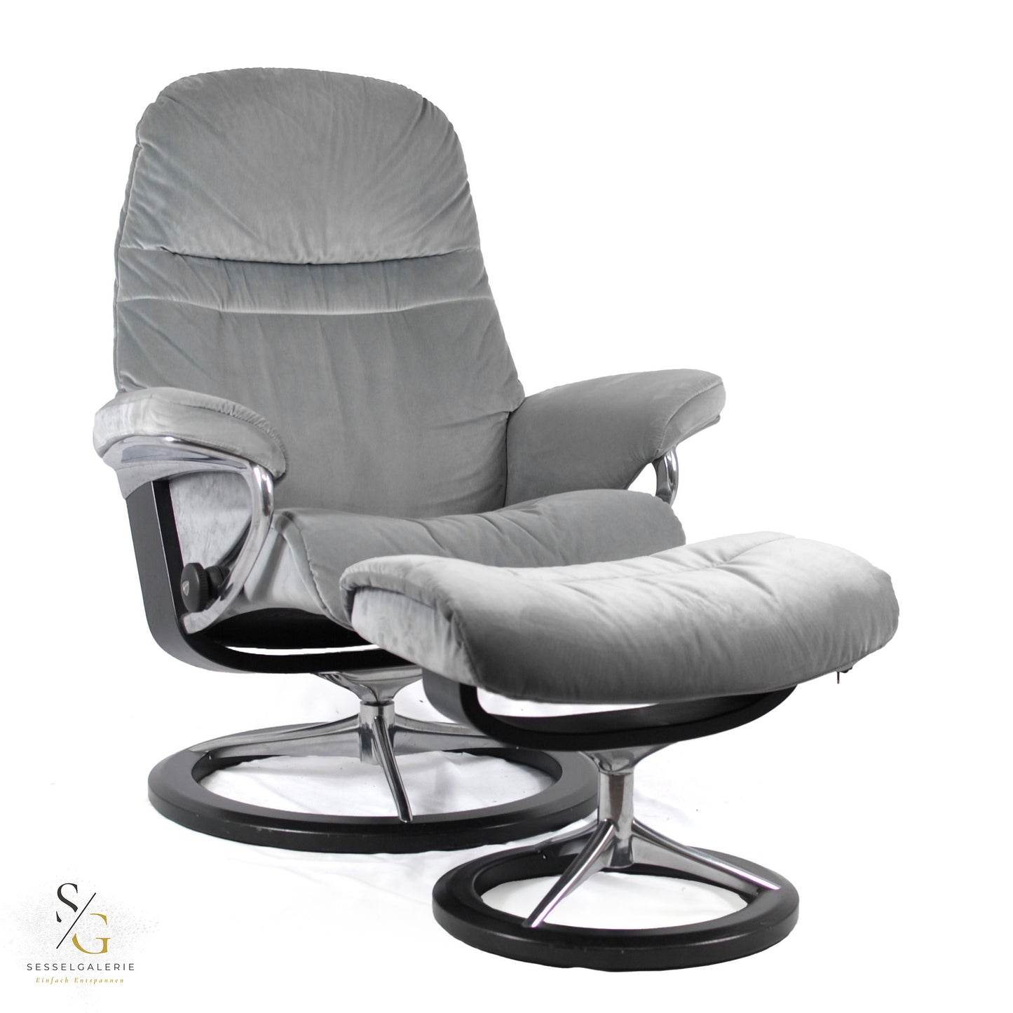 Stressless Sunrise (M) Signature Base + Hocker
