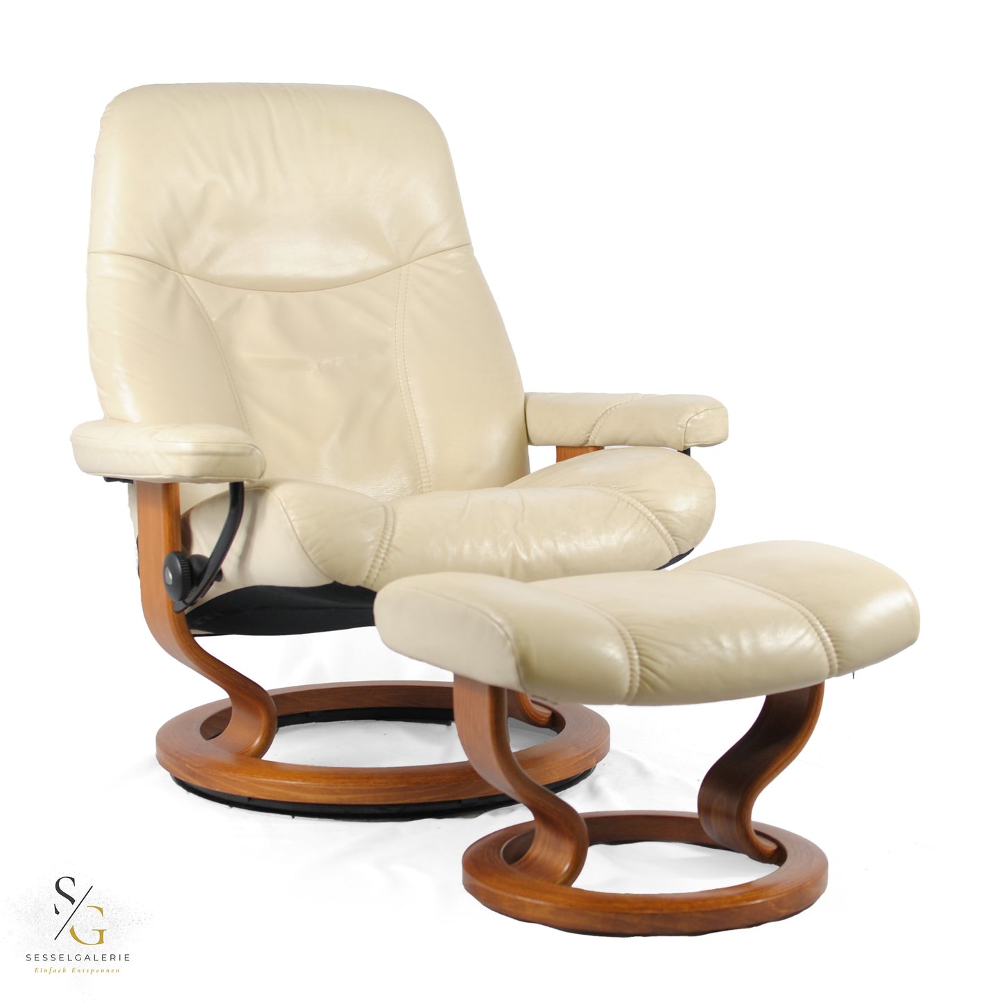 Stressless Consul (L) Classic Base + Hocker