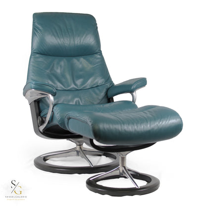 2x Stressless View (M) Signature Base + Hocker