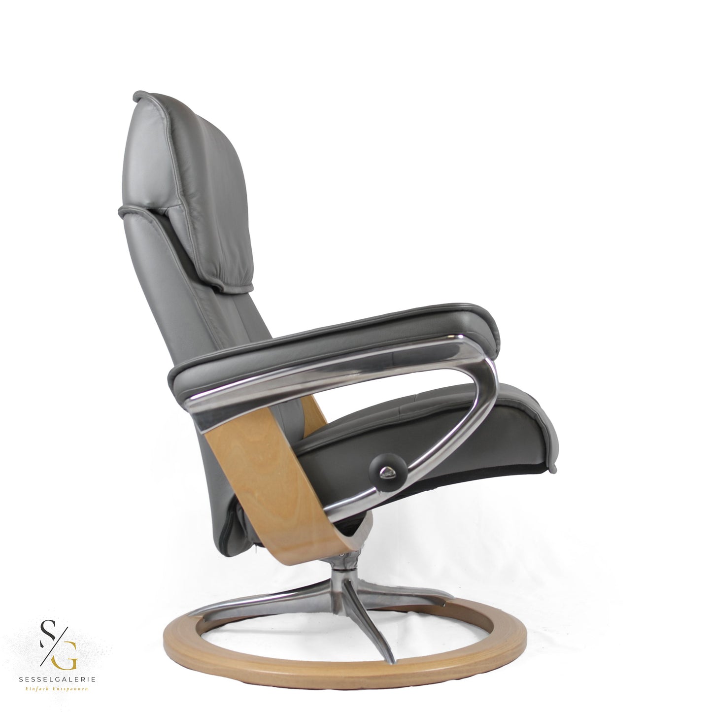 Stressless Admiral (L) Signature Base + Hocker