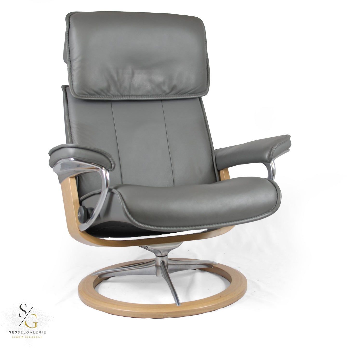 Stressless Admiral (L) Signature Base + Hocker