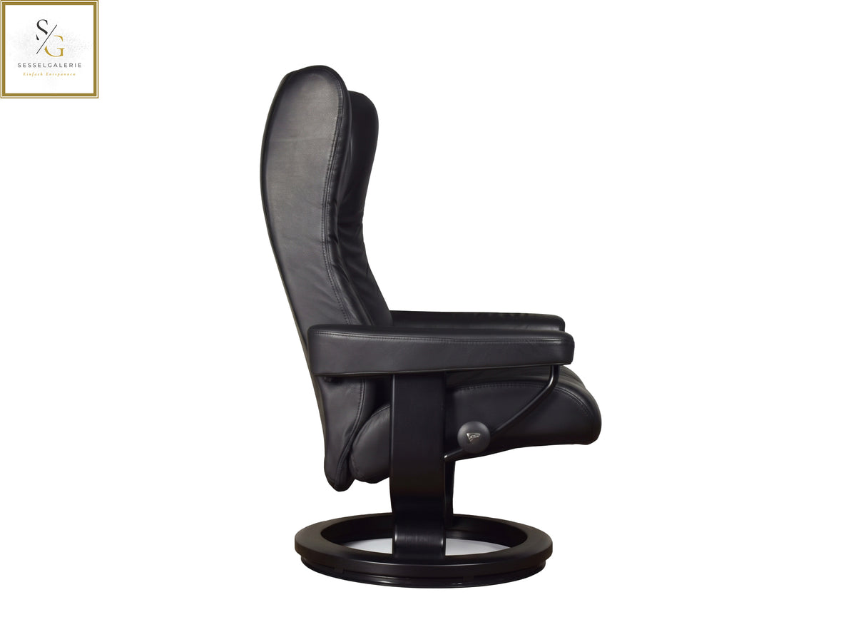 Stressless Wing (M) Classic Base + Hocker