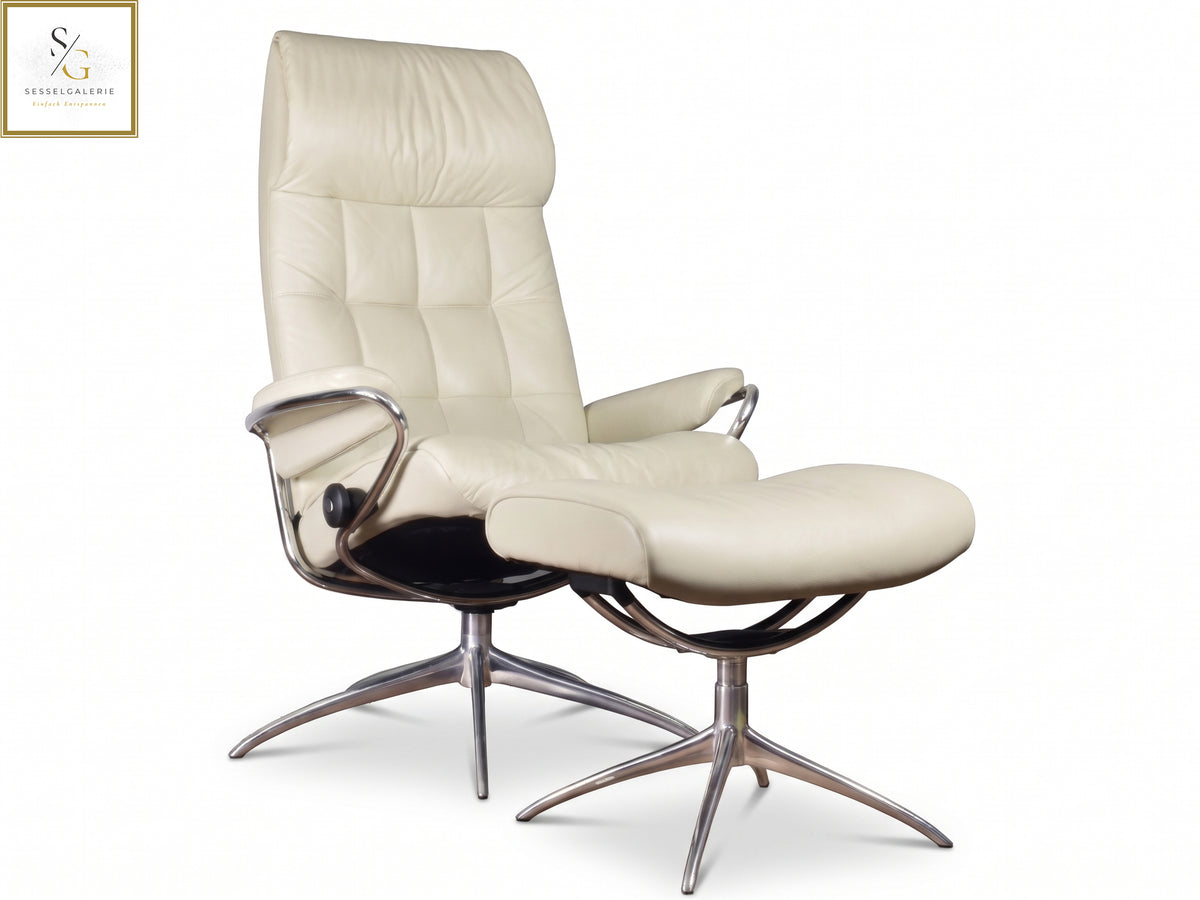 Stressless London (M) Star Base + Hocker