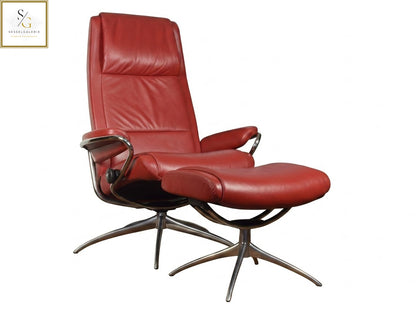 2x Stressless City (M) Star Base + Hocker
