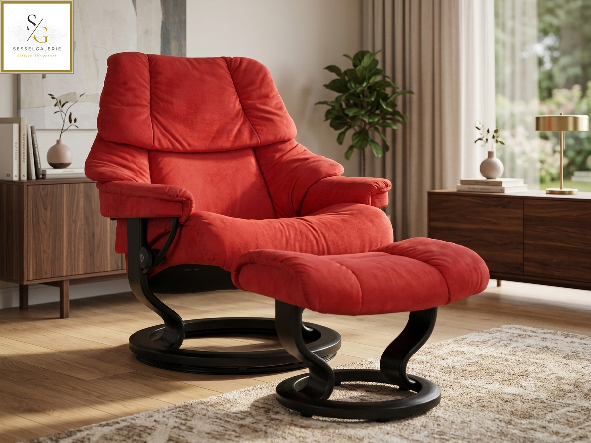 Stressless Reno (L) Classic Base + Hocker
