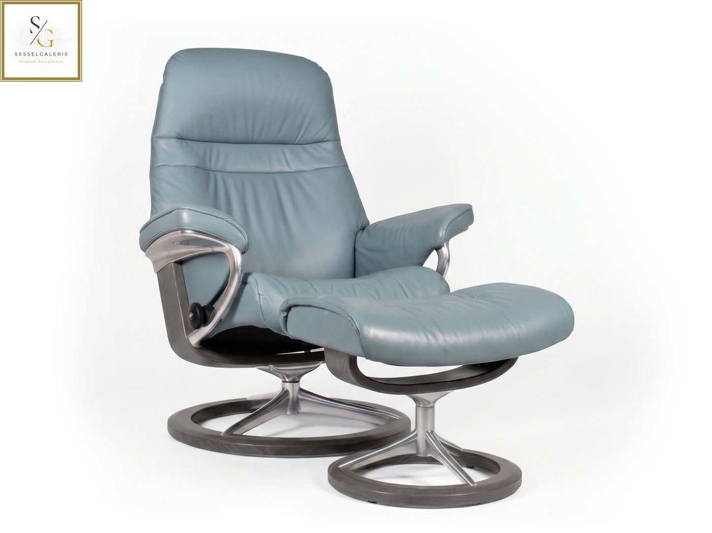 Stressless Sunrise (M) Signature Base + Hocker