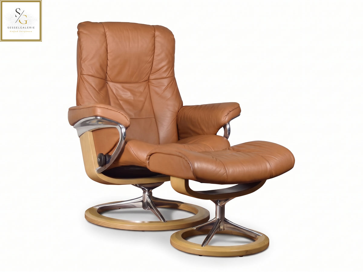 Stressless Mayfair (M) Signature Base + Hocker