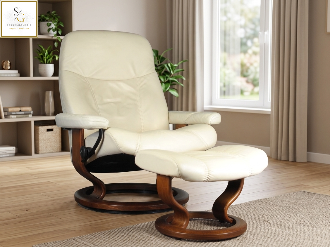 Stressless Consul (M) Classic Base + Hocker