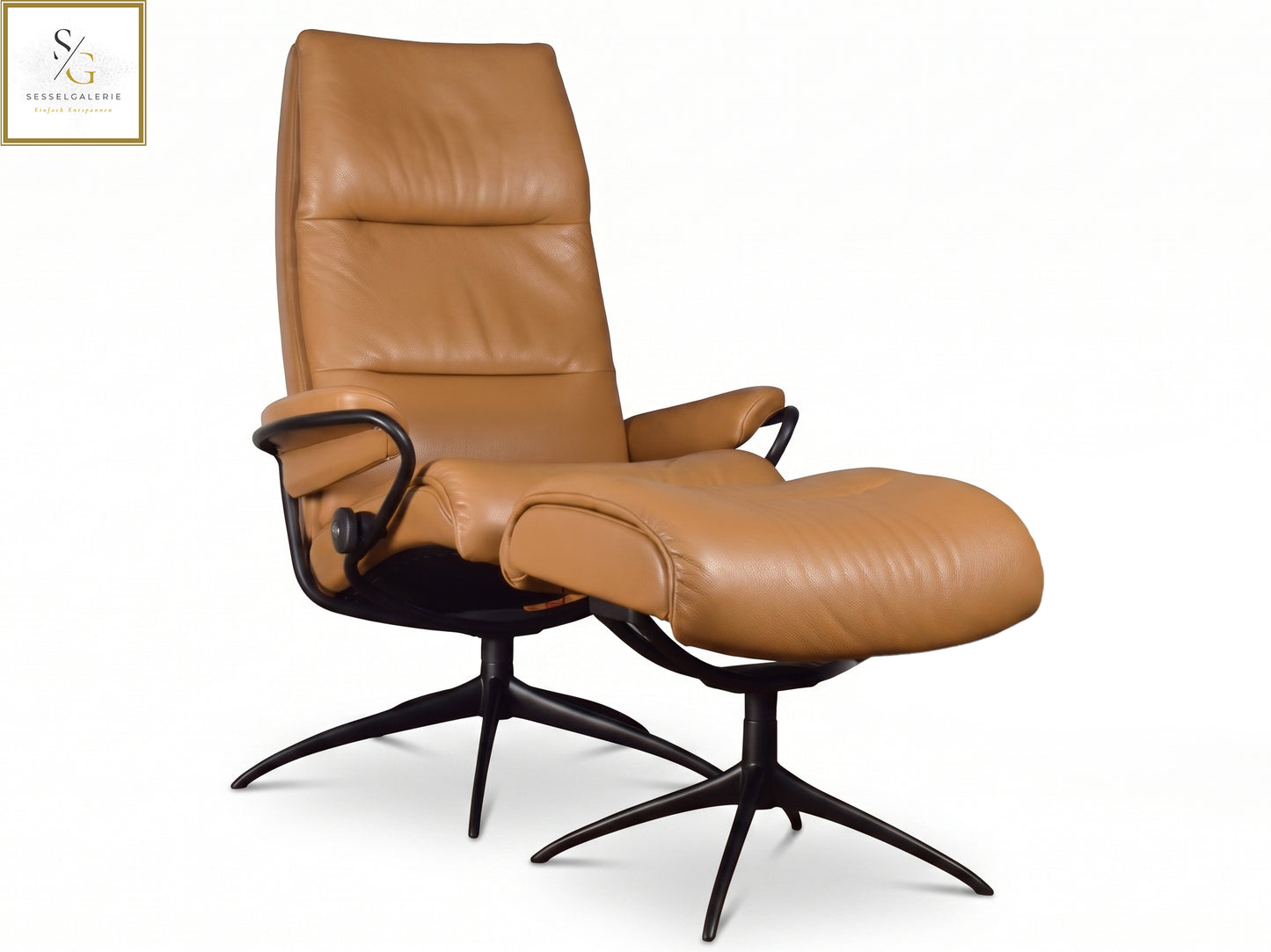 Stressless Tokyo(M) Star Base + Hocker Noblesse Leder