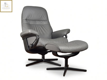 Stressless Sunrise (M) Cross Base + Hocker