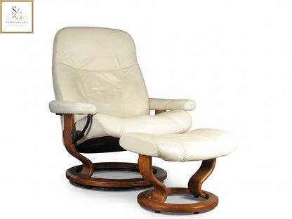 Stressless Consul (M) Classic Base + Hocker