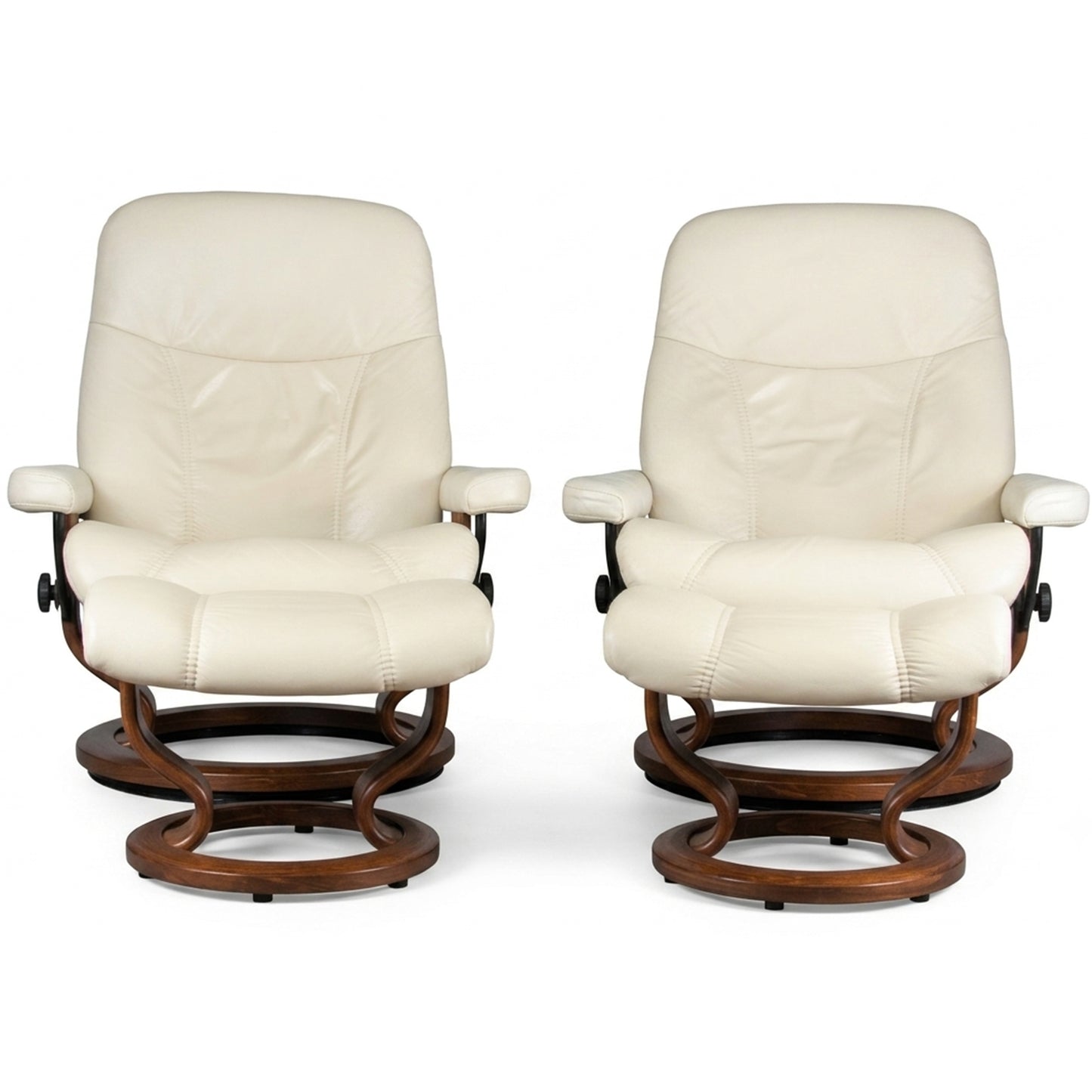 2x Stressless Consul (L) Classic Base + Hocker